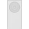 Ekena Millwork Standard Foster Bullseye Plinth Block With Rounded Edge, 4 1/2"W x 9"H x 1/2"P PBP045X090X050FOS04 - alternate 2